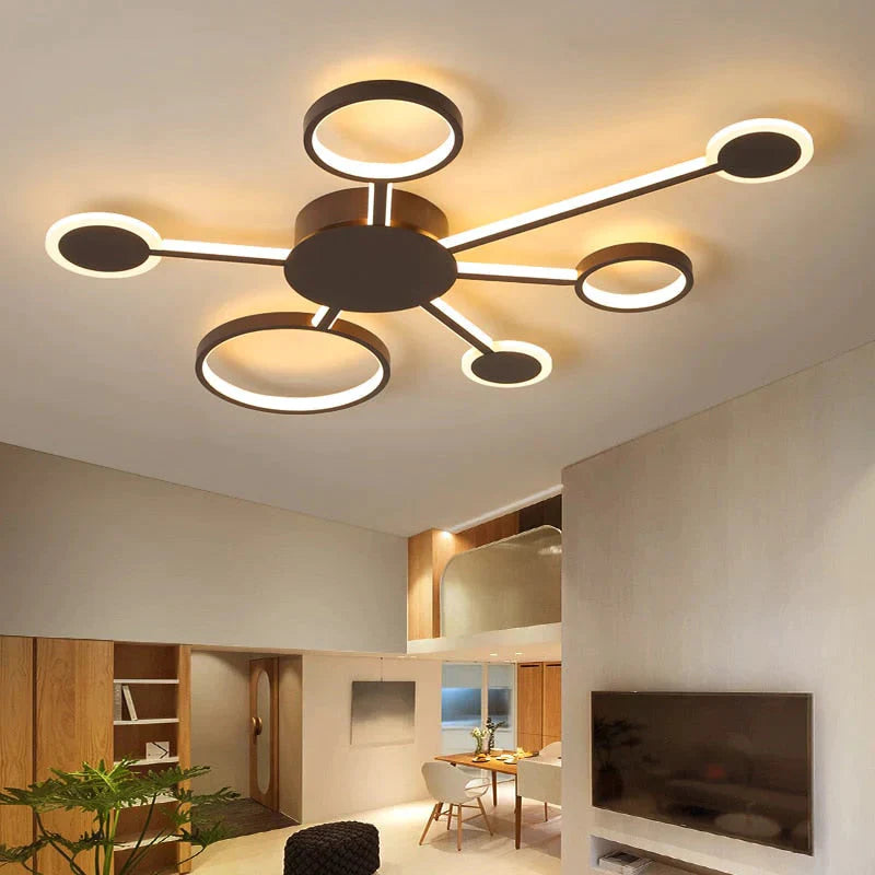 Modern LED Ceiling Light Remote Control For Living Room Bedroom Study Indoor Ceiling Home Fixtures