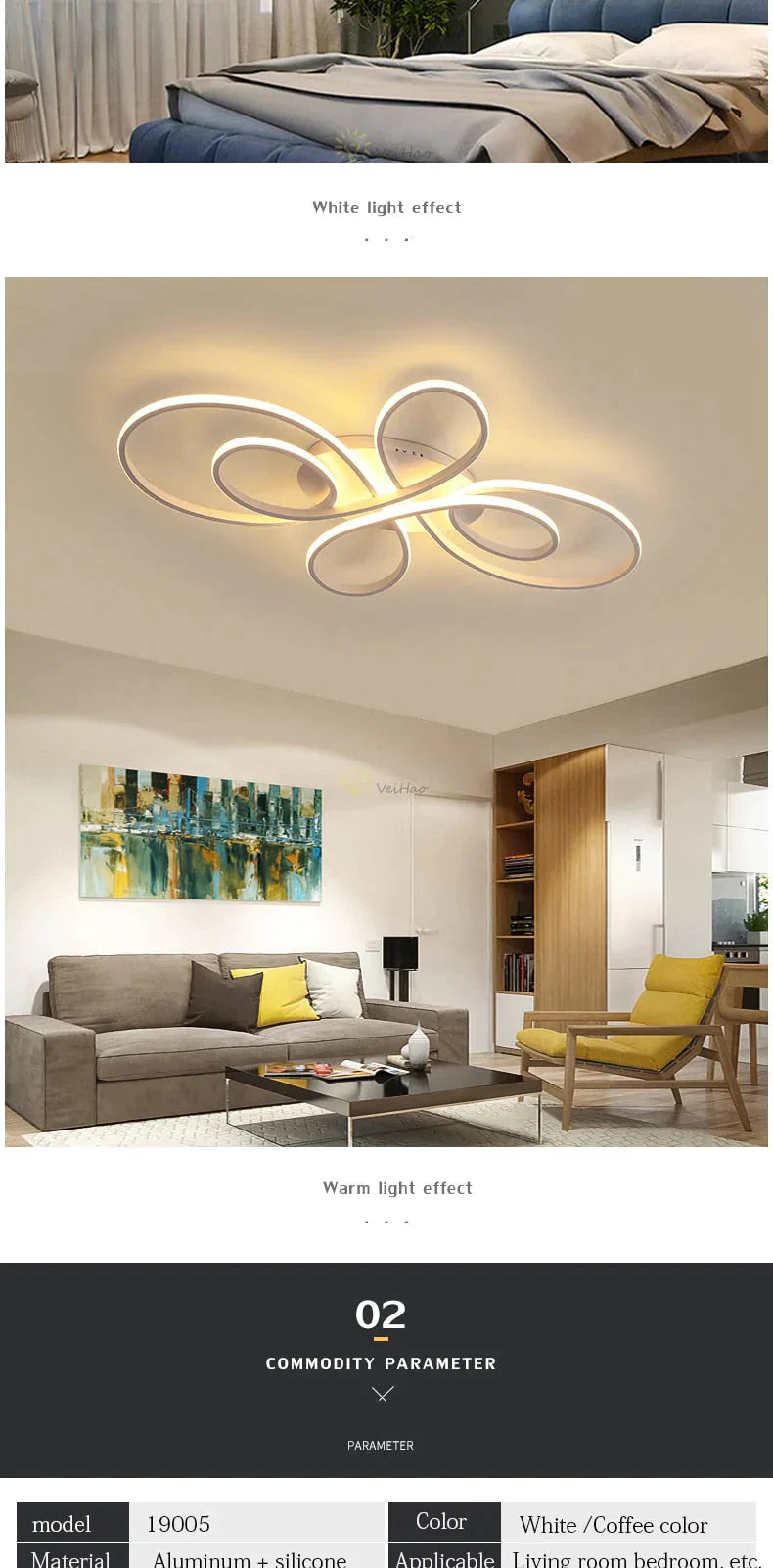 Modern LED Ceiling Lights Dimmable Living Room Dining Room Bedroom Study Balcony Aluminum Body Home Decoration Ceiling Lamp