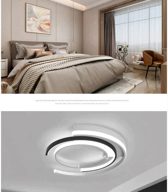 Modern Led Ceiling Lights Living Room Bedroom Lustre De Plafond Moderne Luminaire Plafonnier White