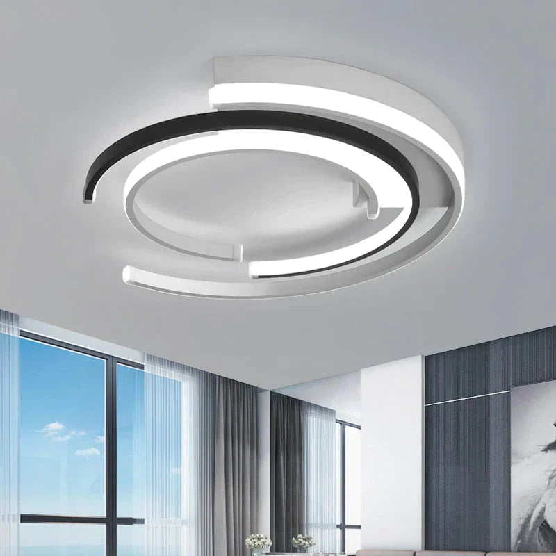 Modern LED Ceiling Lights Living room Bedroom lustre de plafond moderne luminaire plafonnier White Black LED Ceiling Lamp