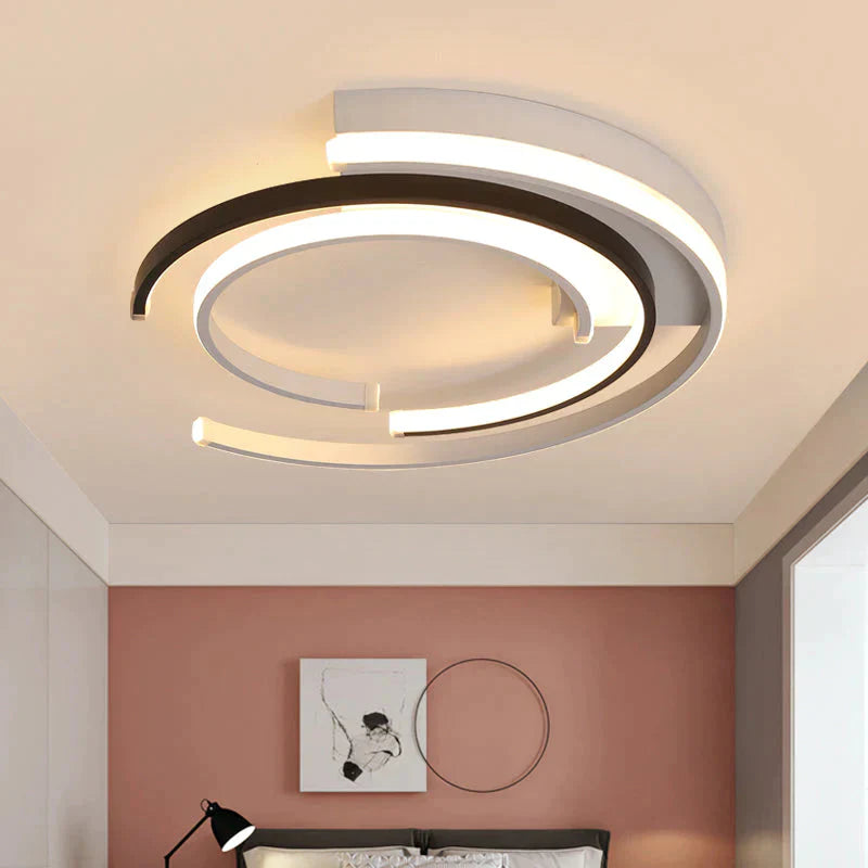 Modern LED Ceiling Lights Living room Bedroom lustre de plafond moderne luminaire plafonnier White Black LED Ceiling Lamp