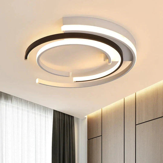 Modern LED Ceiling Lights Living room Bedroom lustre de plafond moderne luminaire plafonnier White Black LED Ceiling Lamp