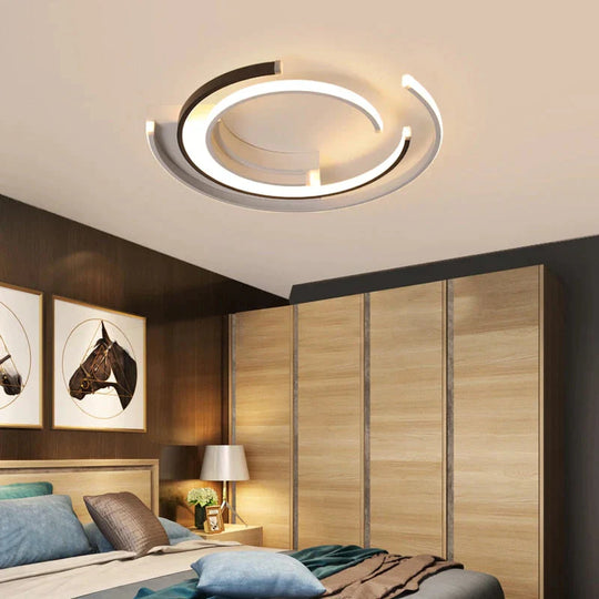 Modern LED Ceiling Lights Living room Bedroom lustre de plafond moderne luminaire plafonnier White Black LED Ceiling Lamp