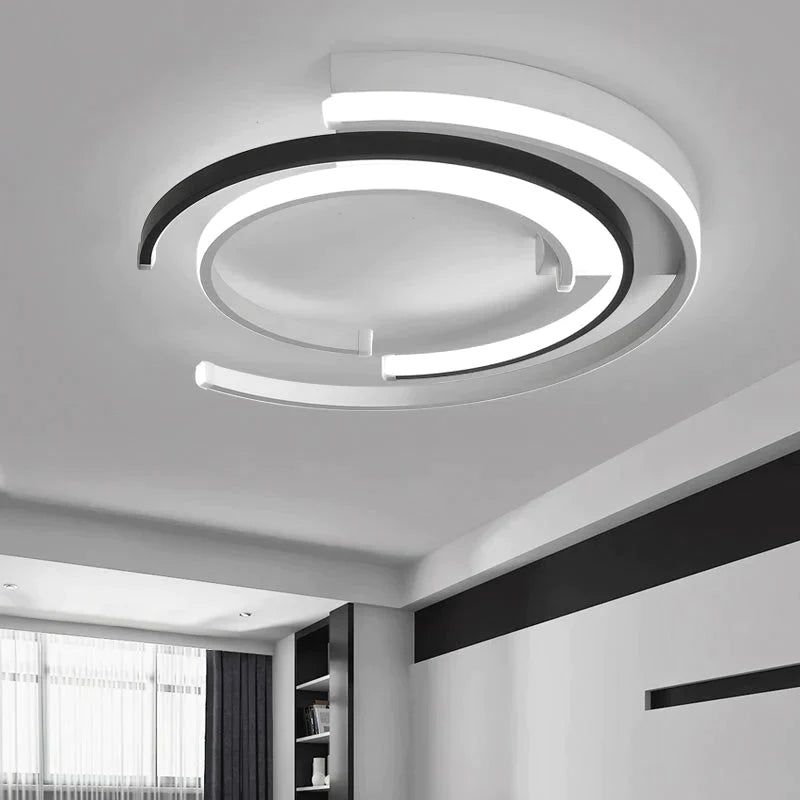 Modern LED Ceiling Lights Living room Bedroom lustre de plafond moderne luminaire plafonnier White Black LED Ceiling Lamp