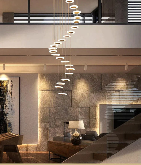 Modern LED Chandelier Living Room Pendant Lamp Bedroom Fixtures Stairs Suspended Lights Restaurant HangingC Lighting Luminaire