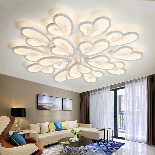 Modern Led Chandelier With Remote Control Acrylic Lights For Living Room Bedroom Home Lighting Ceiling Fixtures