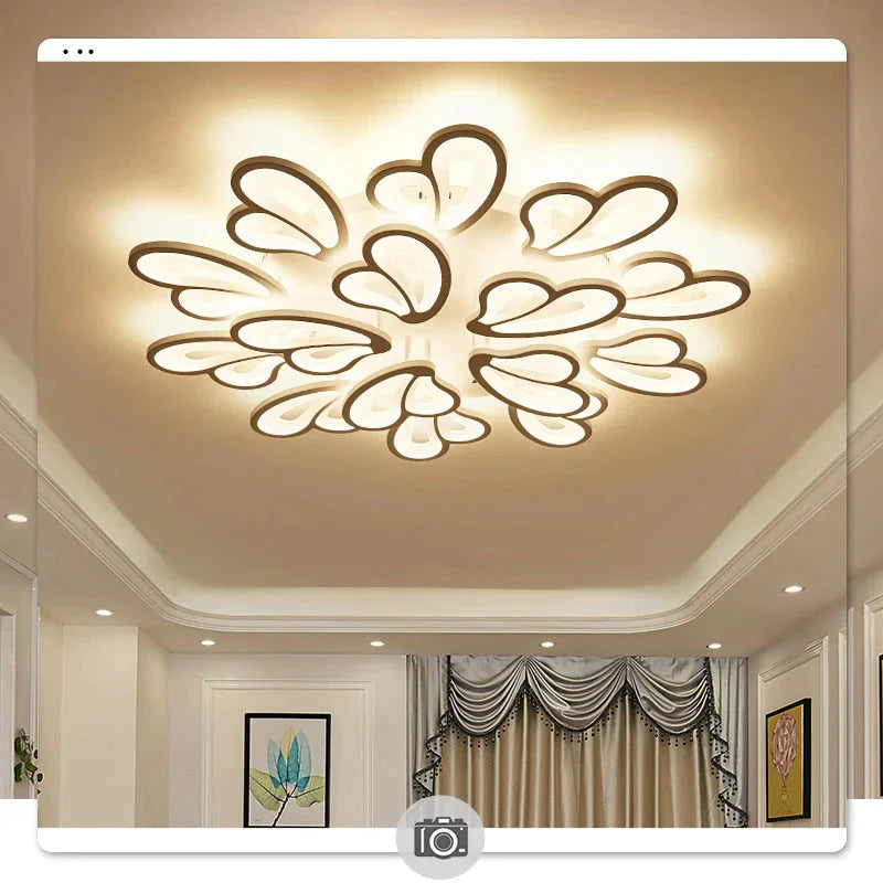 Modern Led Chandelier With Remote Control Acrylic Lights For Living Room Bedroom Home Lighting Ceiling Fixtures