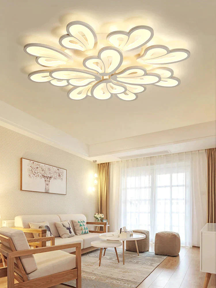 Modern Led Chandelier With Remote Control Acrylic Lights For Living Room Bedroom Home Lighting Ceiling Fixtures