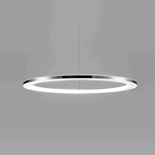 Modern Led Pendant Lights Fixtures For Dining Living Room Home Decor Acrylic Rings Hanging Lamp With