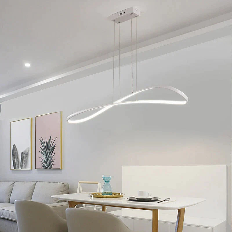 Modern Led Pendant Lights For Dining Room Kitchen Room Home Deco Pendant Lamp Matte Black/White Finished