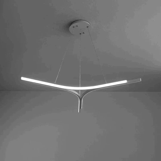 Modern Led Pendant Lights Living Room Restaurant Hang Lamp Aluminum Remote Control Dimming Hanging