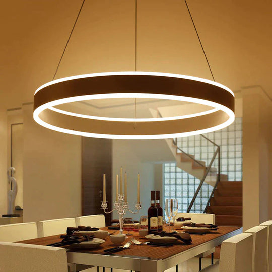 Modern Led Ring Pendant Lights For Dinning Room Living Room Restaurant Kitchen Luminaire Suspended Pendant Lamp