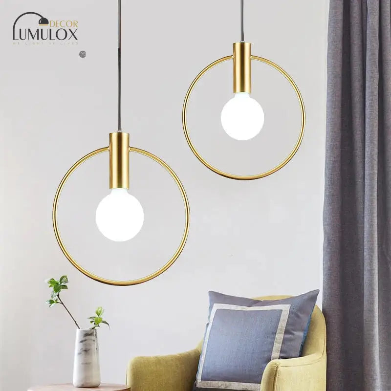 Modern LED Round Glass Ball Pendant Lights Iron E14 Pendant Lamps Hanging Light Fixture for Living Room Bedroom Dining Room