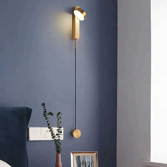 Modern Led Wall Lamps With Rotation Sconce Light For Bedside Living Room Bedroom Study Lamp