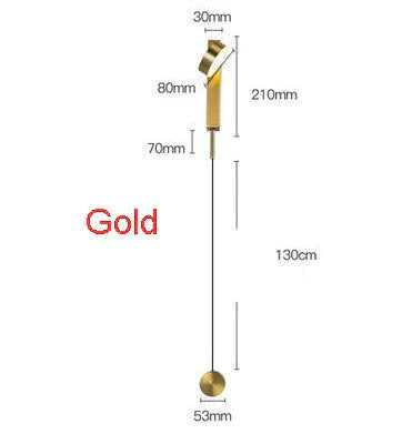 Modern Led Wall Lamps With Rotation Sconce Light For Bedside Living Room Bedroom Study Gold /