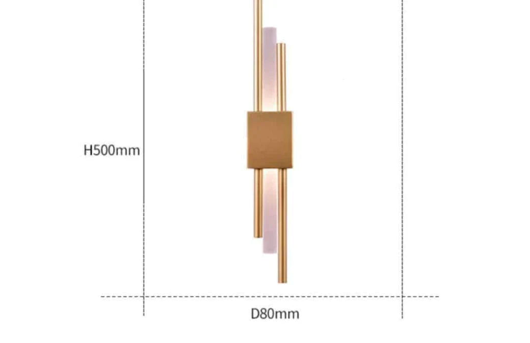 Modern Light Luxury Bedroom Copper Wall Lamp