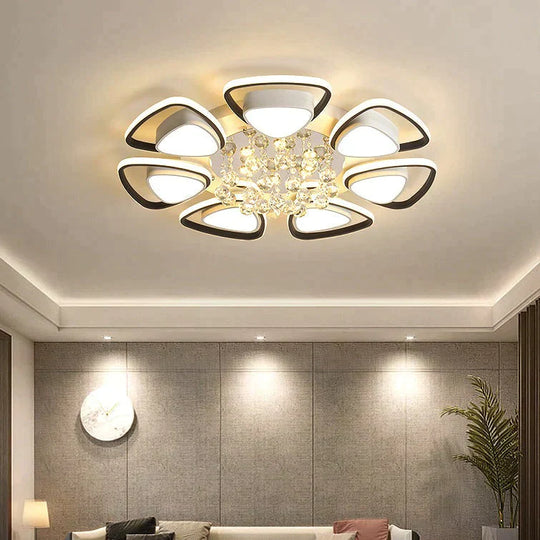 Modern Light Luxury High Grade Atmospheric Crystal Ceiling Lamp