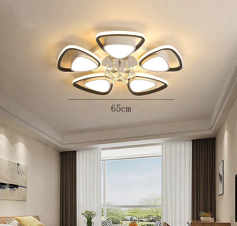 Modern Light Luxury High Grade Atmospheric Crystal Ceiling Lamp