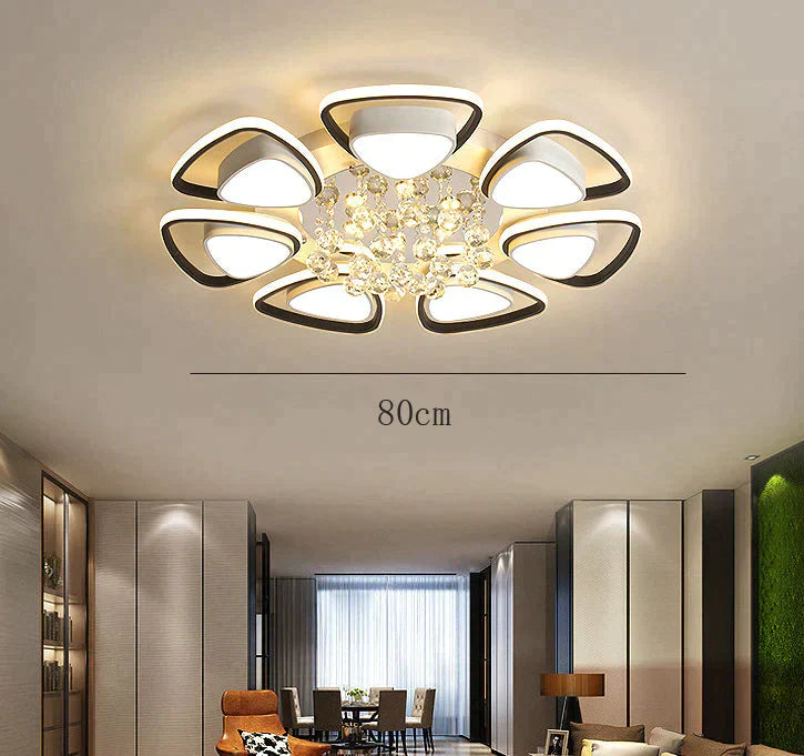 Modern Light Luxury High Grade Atmospheric Crystal Ceiling Lamp