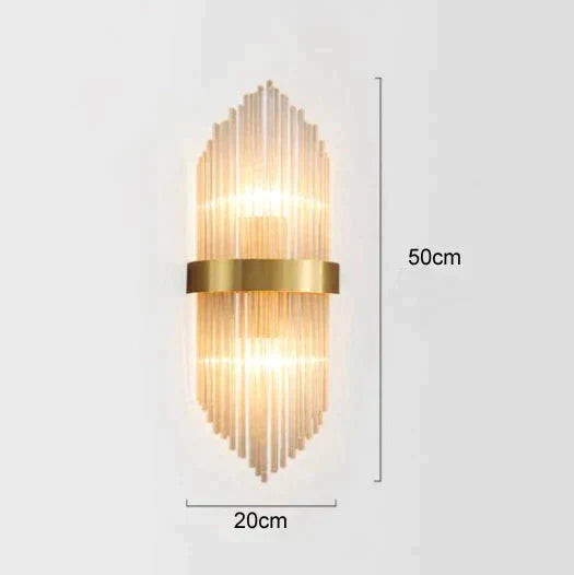 Modern Luxury Living Room Background Wall Lamp Bedroom Bedside Copper Lamps