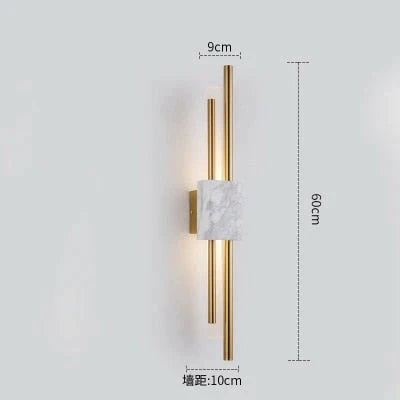 Modern Marble Led  Wall Lamp For Living Room Bedroom Bathroom Loft Decor