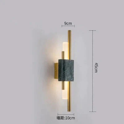 Modern Marble Led  Wall Lamp For Living Room Bedroom Bathroom Loft Decor