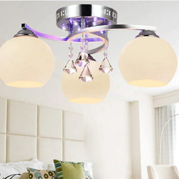 Modern Minimalist Living Room Crystal Fashion Restaurant Creative Ceiling Lamp