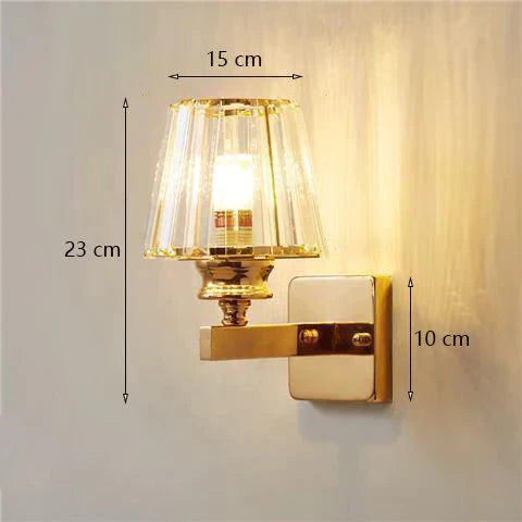 Modern Minimalist Wall Lamp with Glass Shade for Bedside Lighting Living Room Lighting