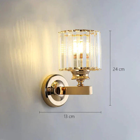 Modern Minimalist Wall Lamp with Glass Shade for Bedside Lighting Living Room Lighting