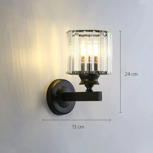 Modern Minimalist Wall Lamp With Glass Shade For Bedside Lighting Living Room Light