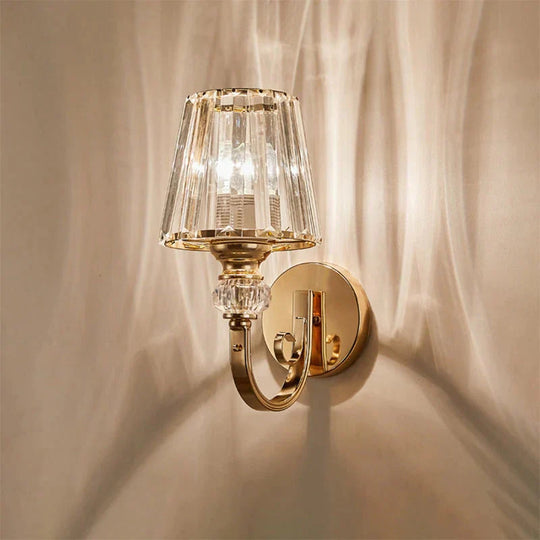 Modern Minimalist Wall Lamp with Glass Shade for Bedside Lighting Living Room Lighting