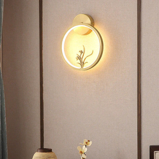 Modern New Simple Living Room Copper Wall Lamp Lamps