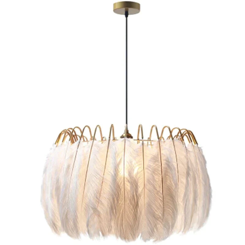 Lustre en plumes de fée nordique moderne Lampe suspendue Loft Lampes de salon Luminaires suspendus