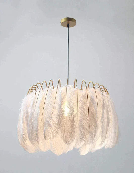 Modern Nordic  Fairy Feather Chandelier Lamp Loft Pendant Lamp Lights Living Suspension Lighting Fixtures