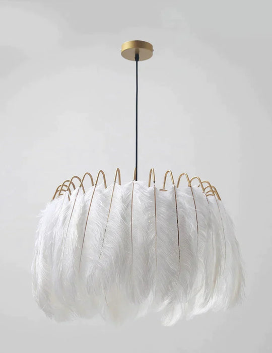 Modern Nordic  Fairy Feather Chandelier Lamp Loft Pendant Lamp Lights Living Suspension Lighting Fixtures