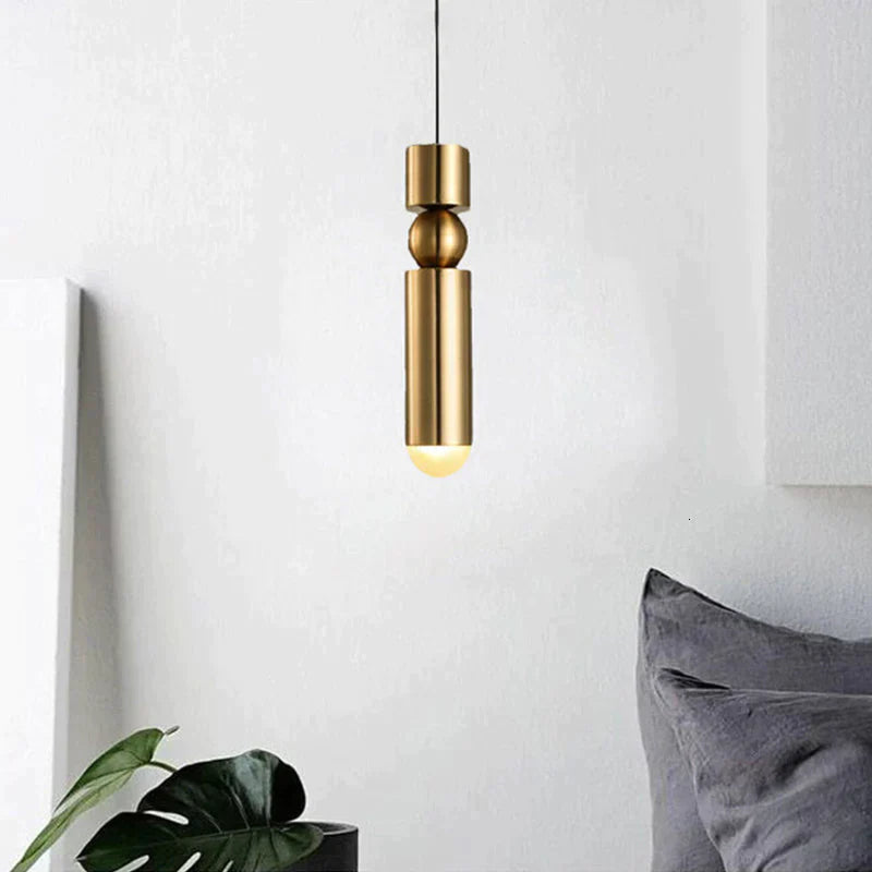 Modern Nordic Simple GU10 LED Hanging Lights Loft Single Head Pendant Lamps For Living Room Bedroom Bedside Art Restaurant Bar