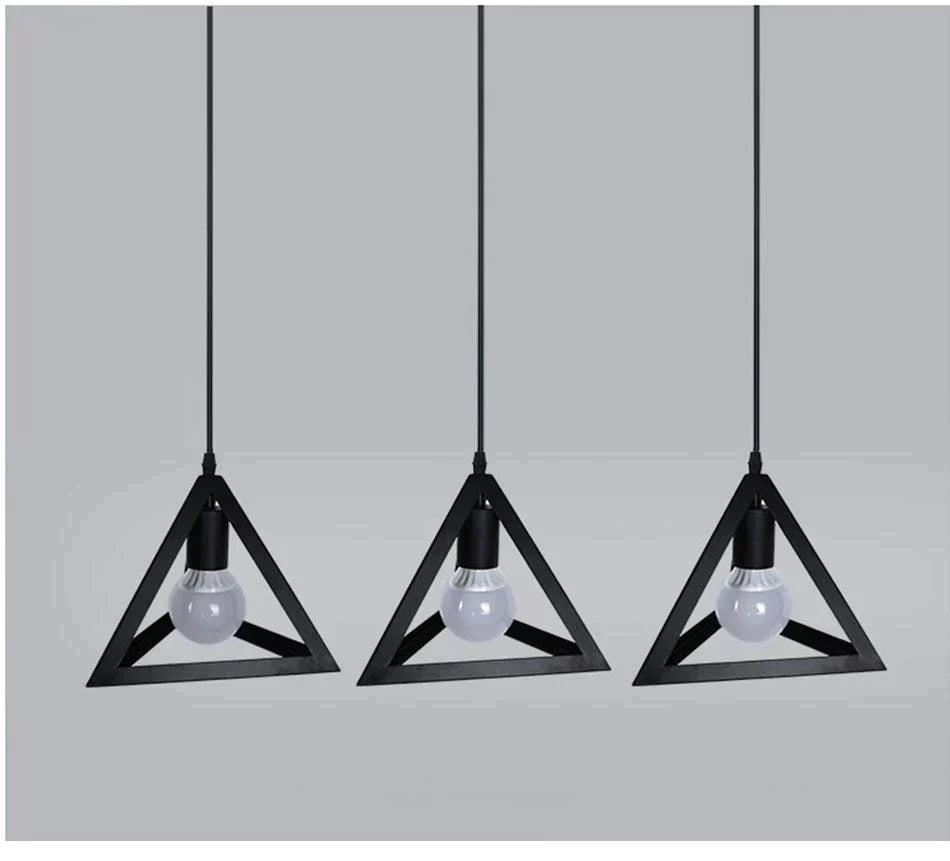 Modern Pendant Light Black Iron Hanging Cage Vintage E27Led Lamp Bulb Industrial Loft Retro Dining Room Restaurant Bar Counte