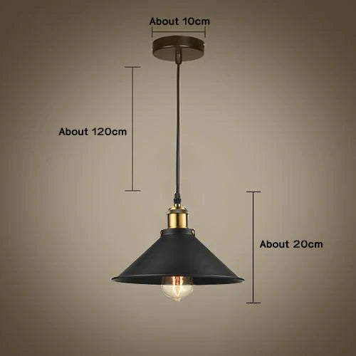 Modern Pendant Light Black Iron Hanging Cage Vintage E27Led Lamp Bulb Industrial Loft Retro Dining Room Restaurant Bar Counte