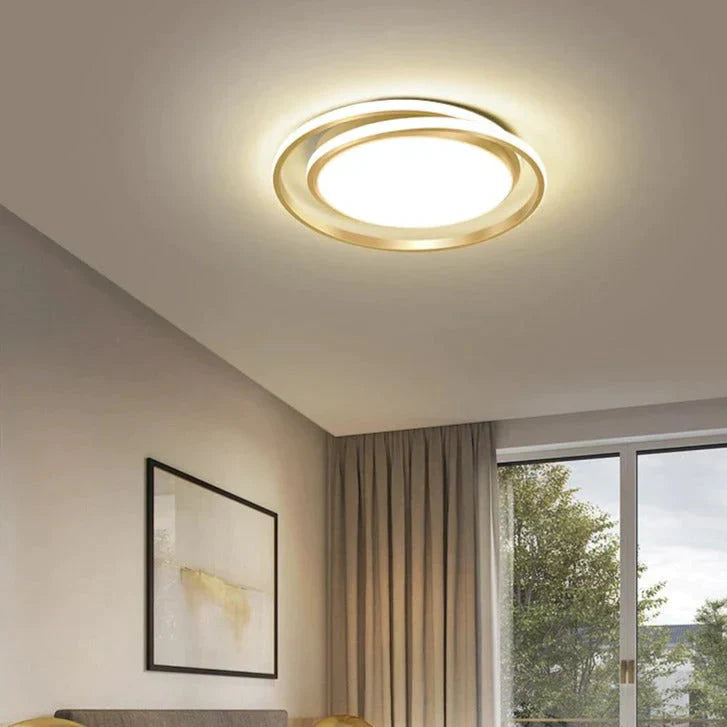 Modern Simple Bedroom Creative Circular LED Ceiling Lamp