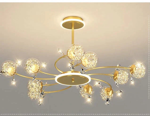 Modern Simple Crystal Living Room Dining Room Lamp Hanging Lamp