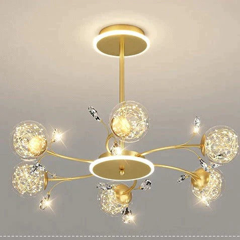 Modern Simple Crystal Living Room Dining Room Lamp Hanging Lamp