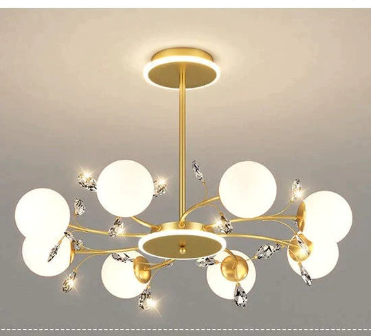 Modern Simple Crystal Living Room Dining Room Lamp Hanging Lamp