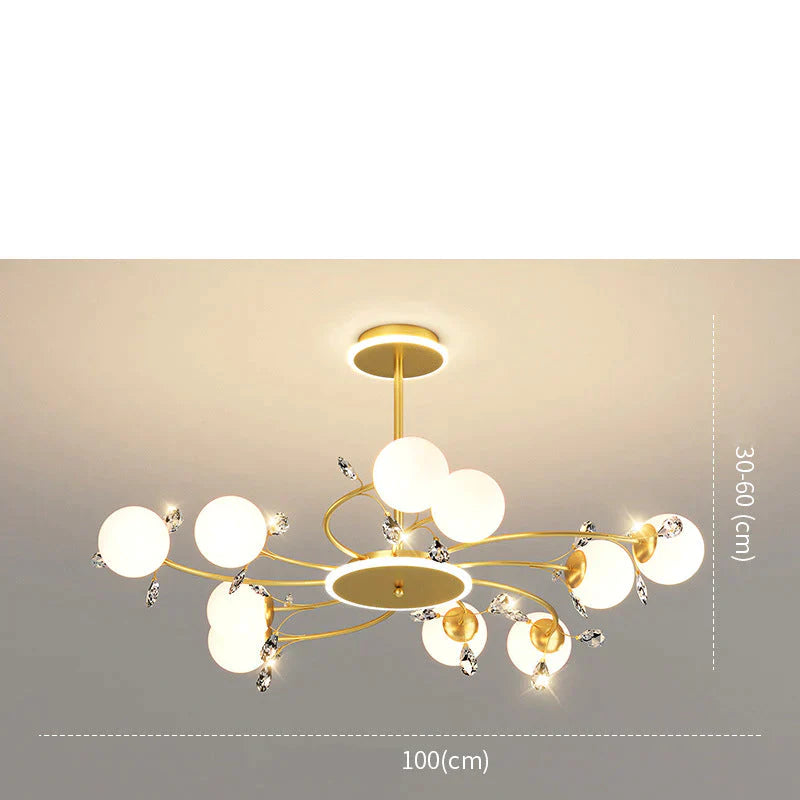 Modern Simple Crystal Living Room Dining Room Lamp Hanging Lamp