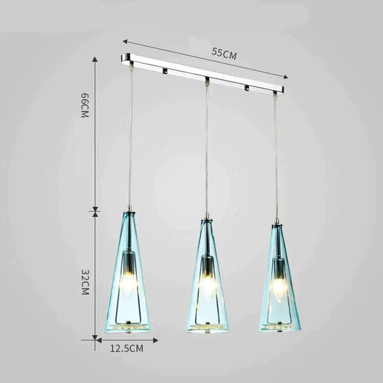 Modern Simple LED Chandelier Three Head Crystal Chandelier