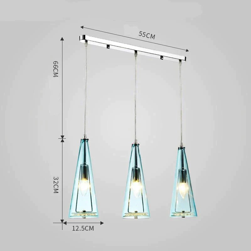 Modern Simple LED Chandelier Three Head Crystal Chandelier