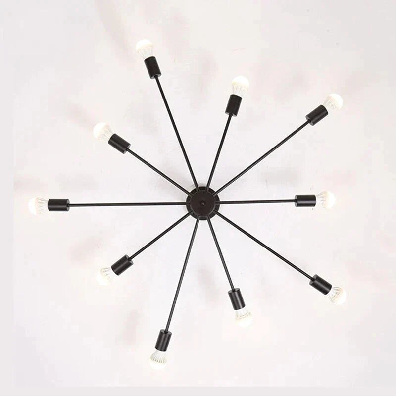 Modern Unique Novelty Painted Ceiling Lamps E27 LED 2 Styles Ceiling Lights For Living Room Bedroom Restaurant Kitchen Cafe