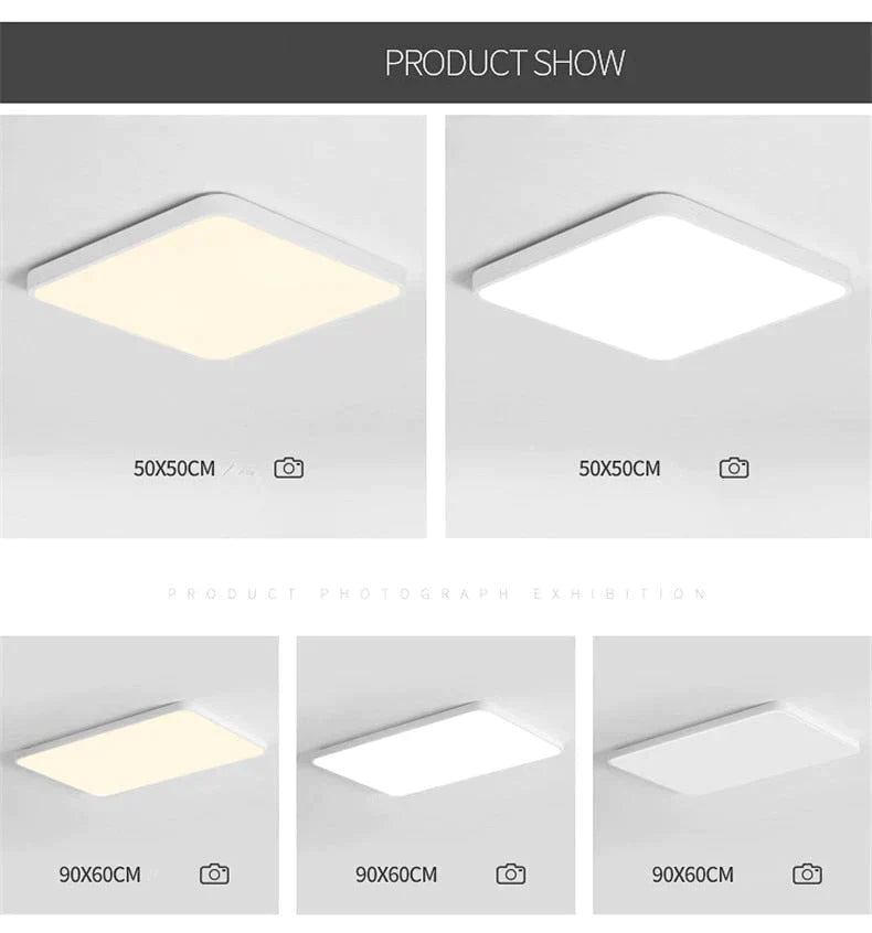 Nathaly - Ultra-thin Square LED Surface Mount Ceiling Lamp