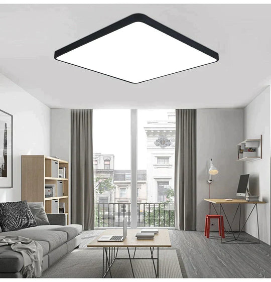 Nathaly - Ultra-Thin Square Led Ceiling Lamp Kitchen Light Fixtures Living Room Surface Mount