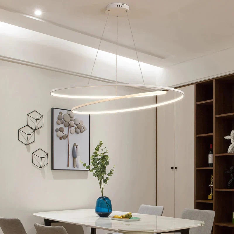 New Arrival Modern Led Pendant Lights For Living Room Dining Room Matte Black/White Hanging Pendant Lamp