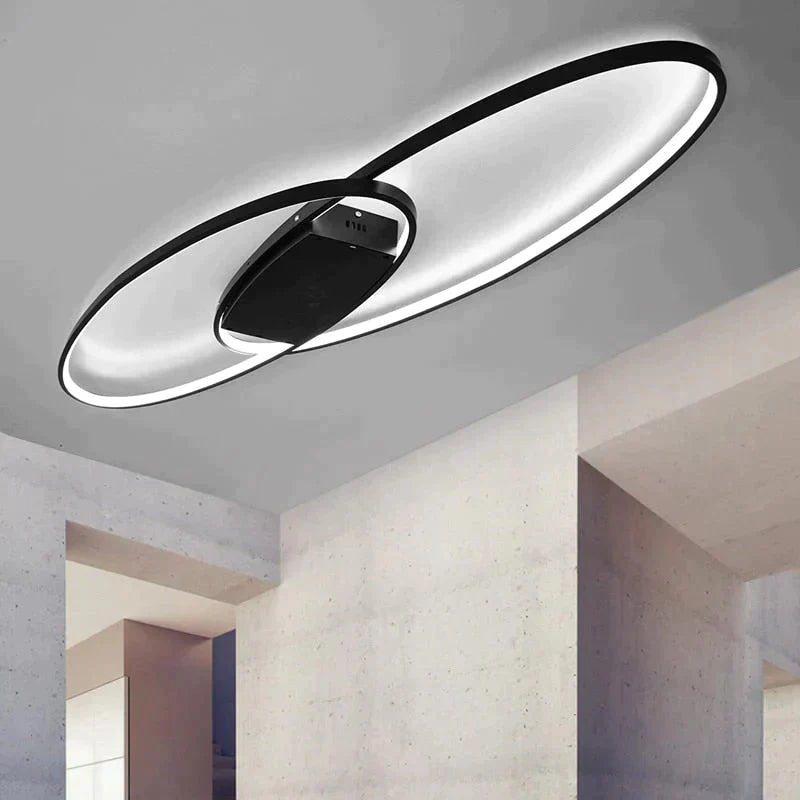 New Hot Remote Controller Modern Led Ceiling Lights For Living Room Bedroom White/Black Dimmable